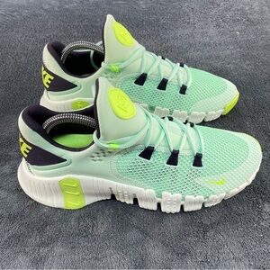 Nike Light Green and Bright Yellow Athletic Shoes